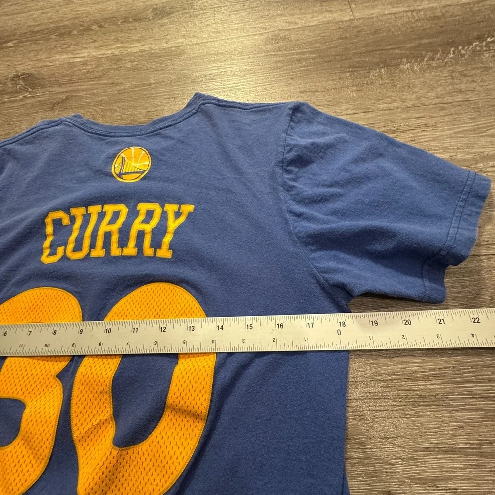 Adidas Stephen Curry Golden State Warriors Shirt Adult Medium Blue Logo Tee‎